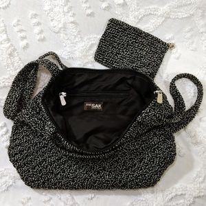 NWOT The Sak black/white marled bag & coin purse